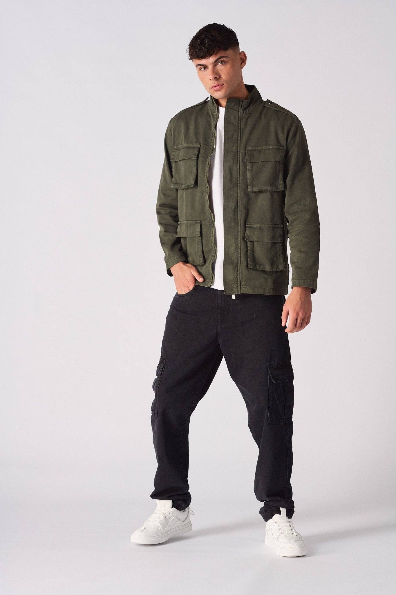 JMOJO UK Limited – wholesale Denim jacket – Men's – Command MILITARY DENIM JACKET - GREEN4