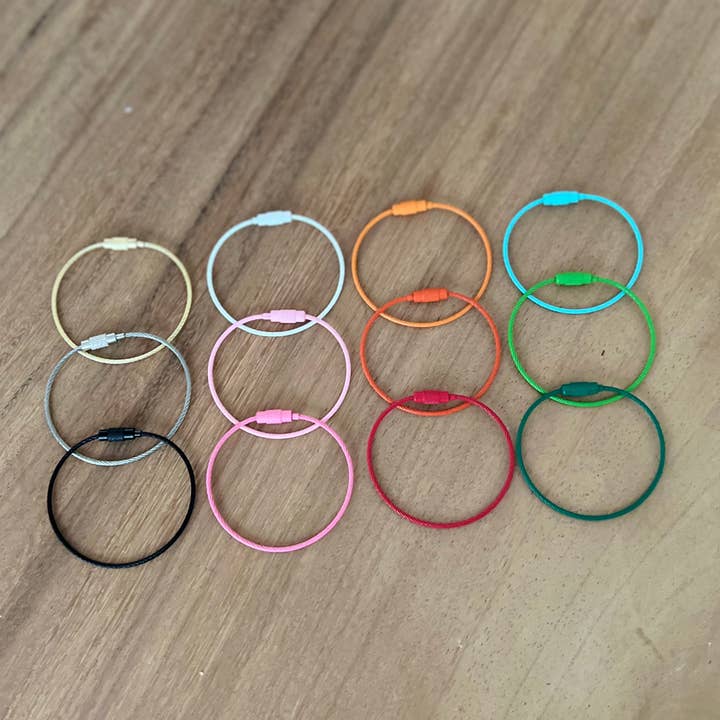 Palmy Pineapple - Wholesale Keychain - Unisex - Stainless Steel Wire Rope Key Rings9