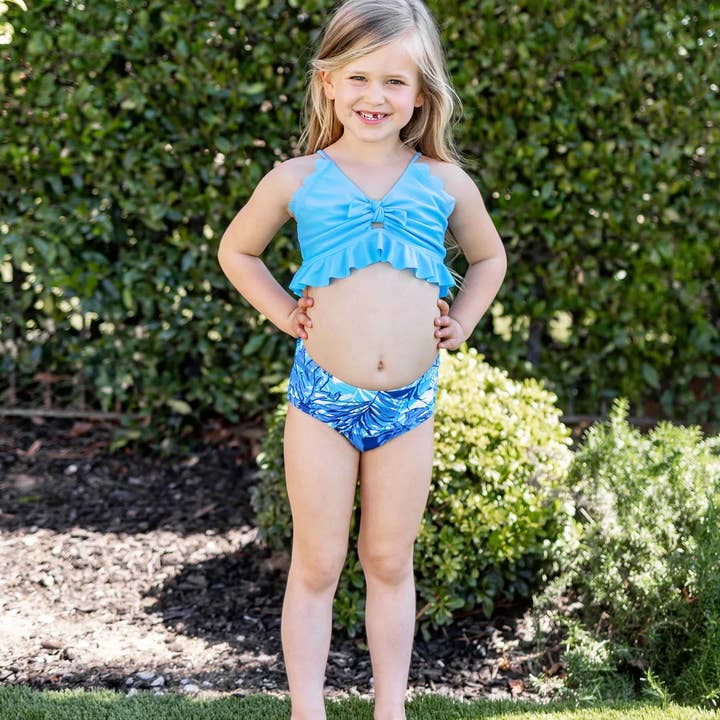 Toddler Girl's Blue 2-Piece Tankini Swimsuits for wholesale by PatPat