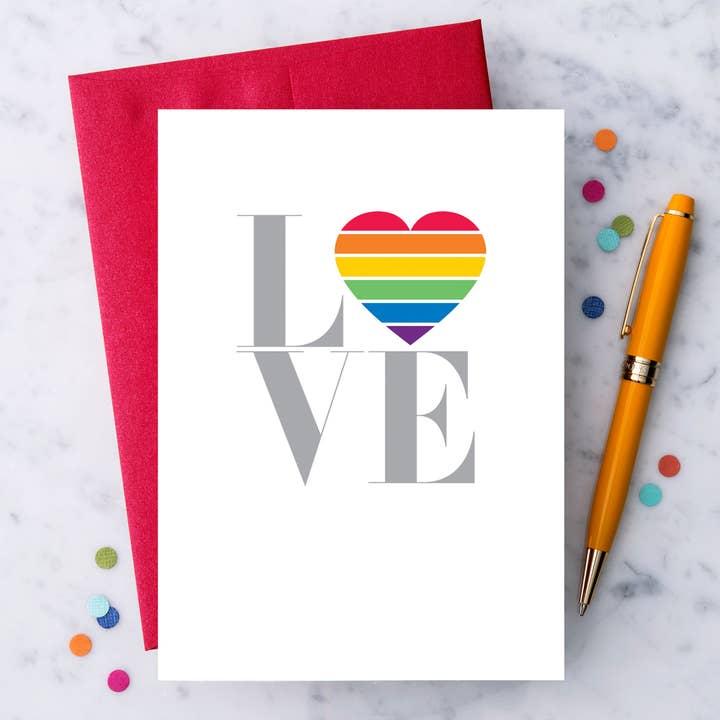 LGBTQ Love & Pride Greeting Card for wholesale by Design With Heart