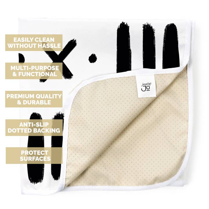 Wildkin - Wholesale Placemat - Baby Splat Mat - Black & White3