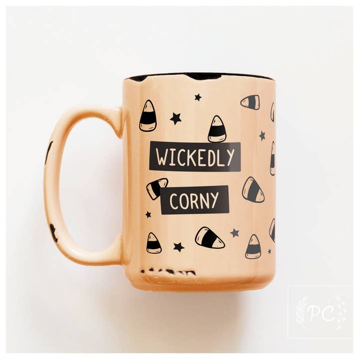 Wickedly Corny | Tasse en céramique pour la vente par Prairie Chick Prints