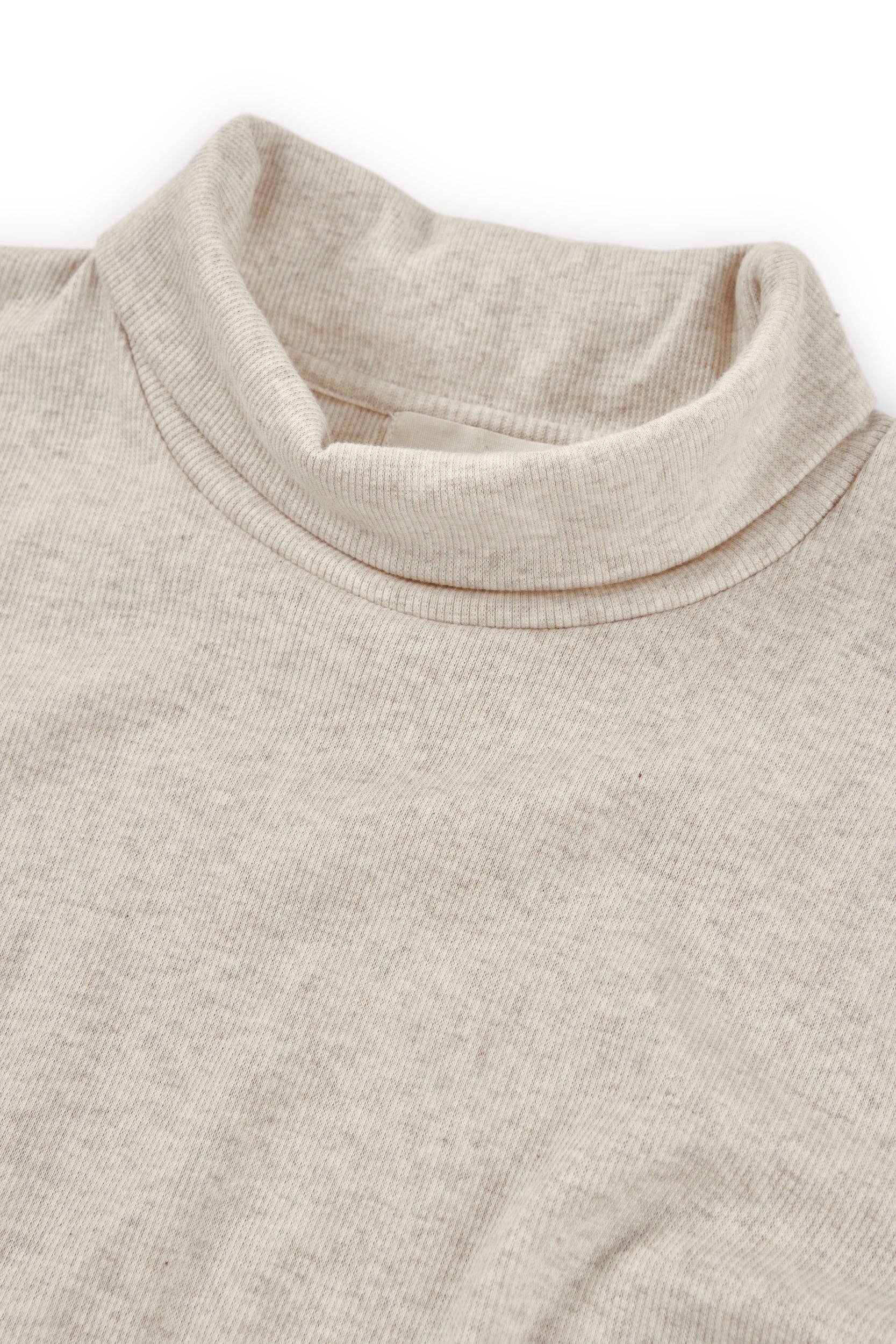 White Top orgánico de cuello alto acanalado en blanco for wholesale on Faire6