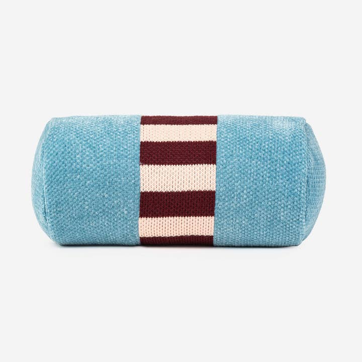 VERLOOP | knits - Vendita all'ingrosso Cuscini lombari - Cuscino a rullo in ciniglia patchwork a piastrelle0