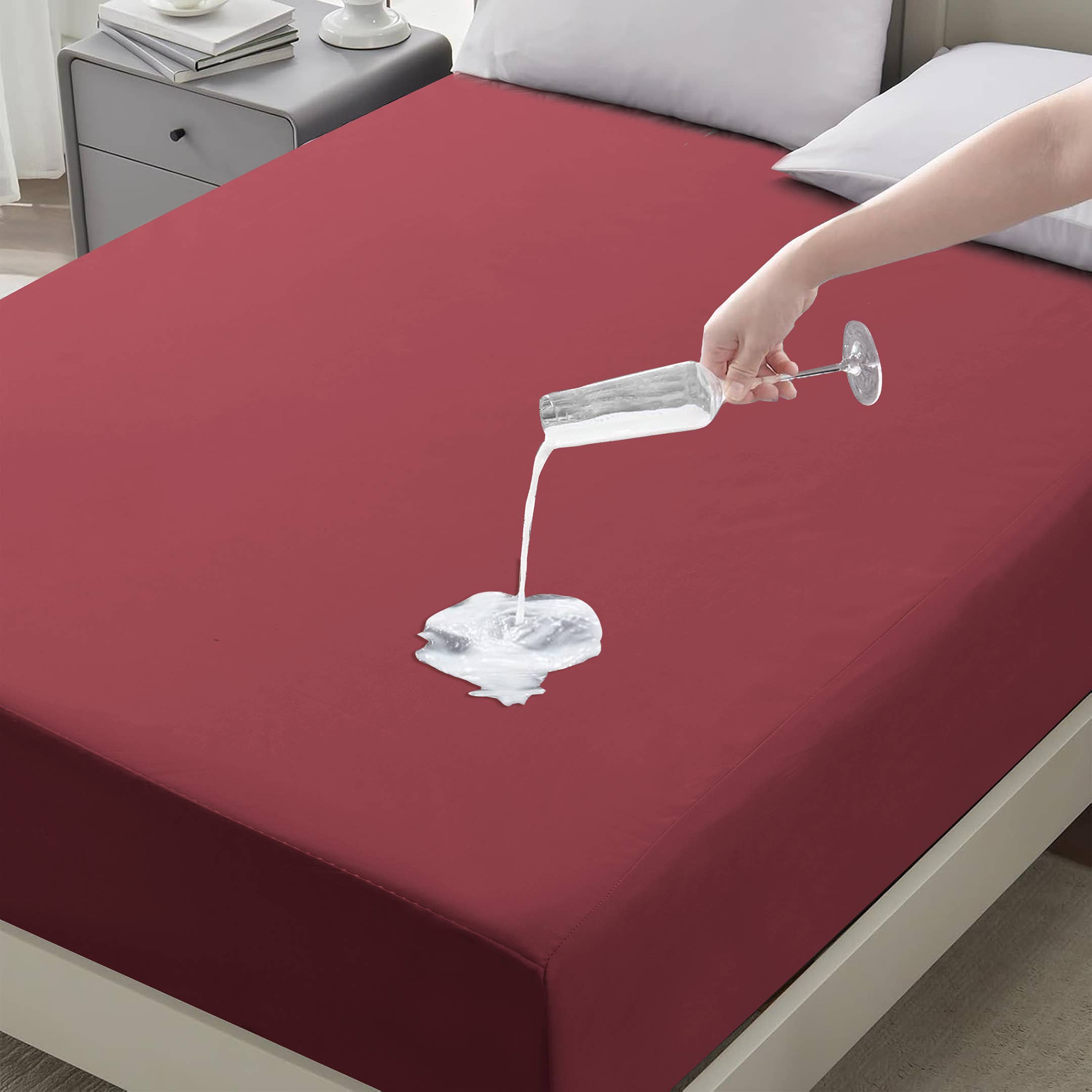 Cotton Passion – wholesale Fitted sheets – Fitted Sheet Waterproof Deep Pocket 30'Bed Sheet Ultra Soft 32