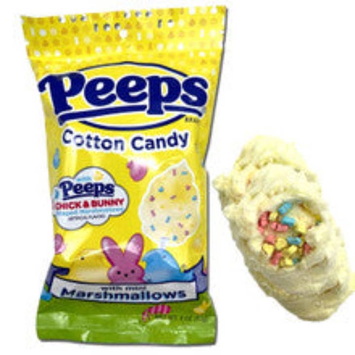 I Got Your Candy - Wholesale Cotton Candy - Peeps Cotton Candy With Mini Marshmallows Bag 3oz - 12ct