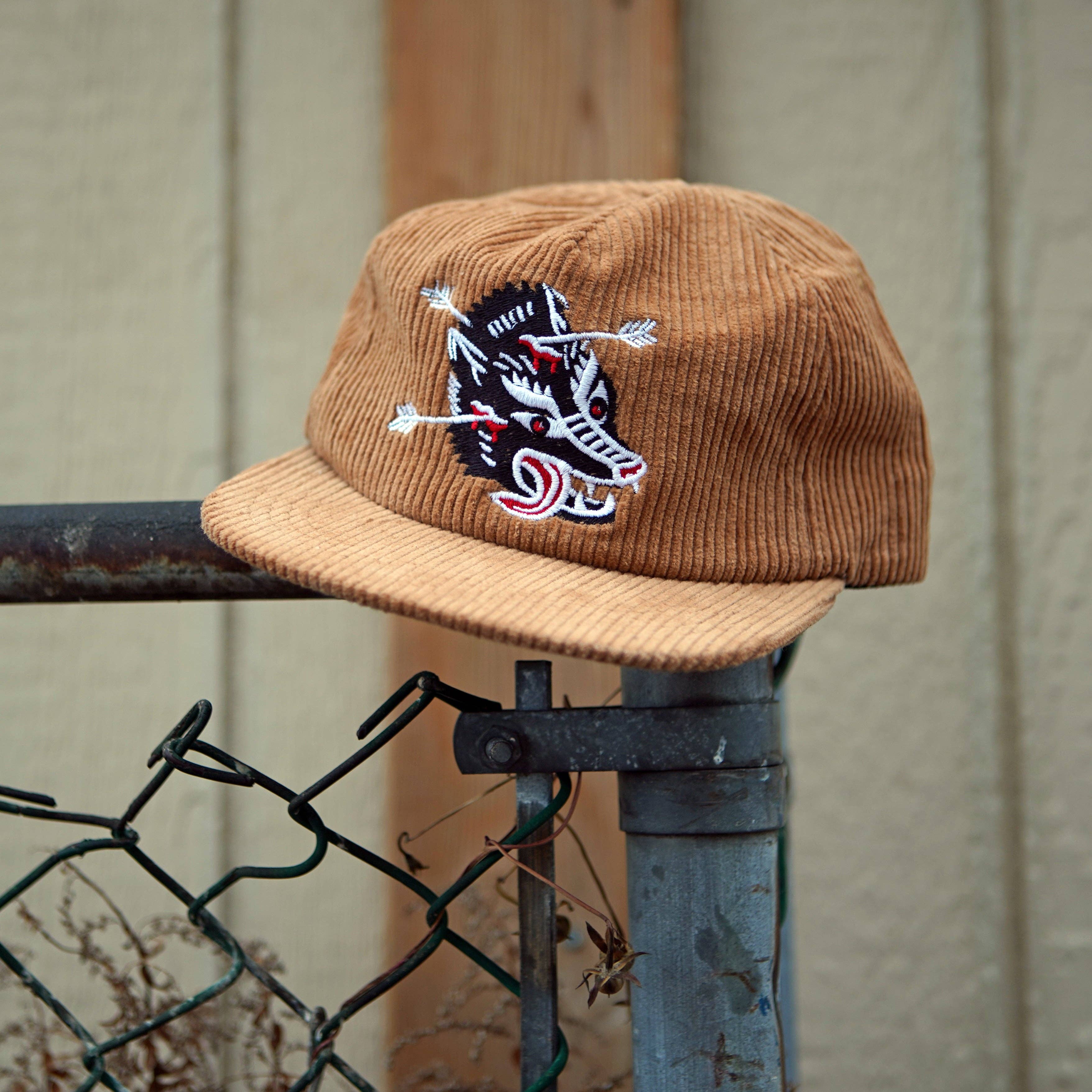 Stuntin Goods - Vendita all'ingrosso Cappellino con visiera piatta - Unisex - Cappello Wolf Corduroy3