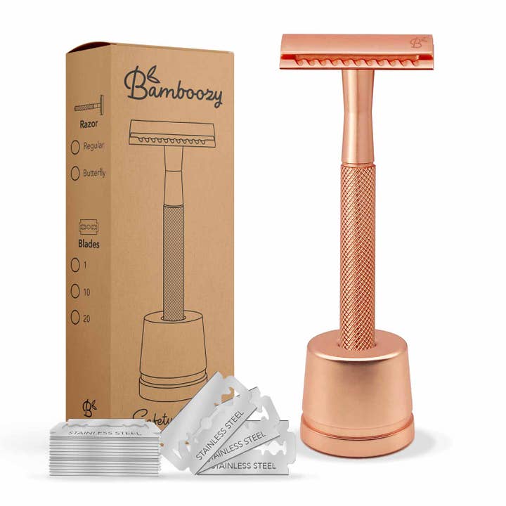 Safety Razor with Stand · 20x Platinum Blades and other Purchase wholesale safety razor with stand. Free returns & net 60 terms on Faire trending on Faire.