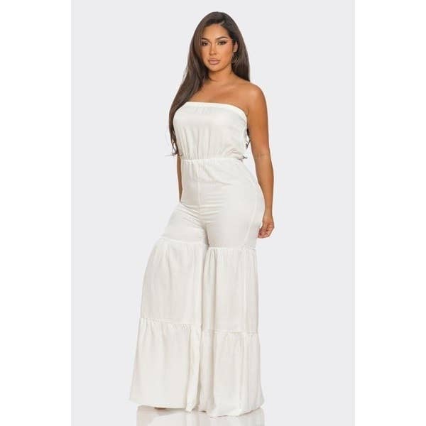 DORCAS - Wholesale Jumpsuit - Women's - JUMPSUIT RUFFLE HEM13