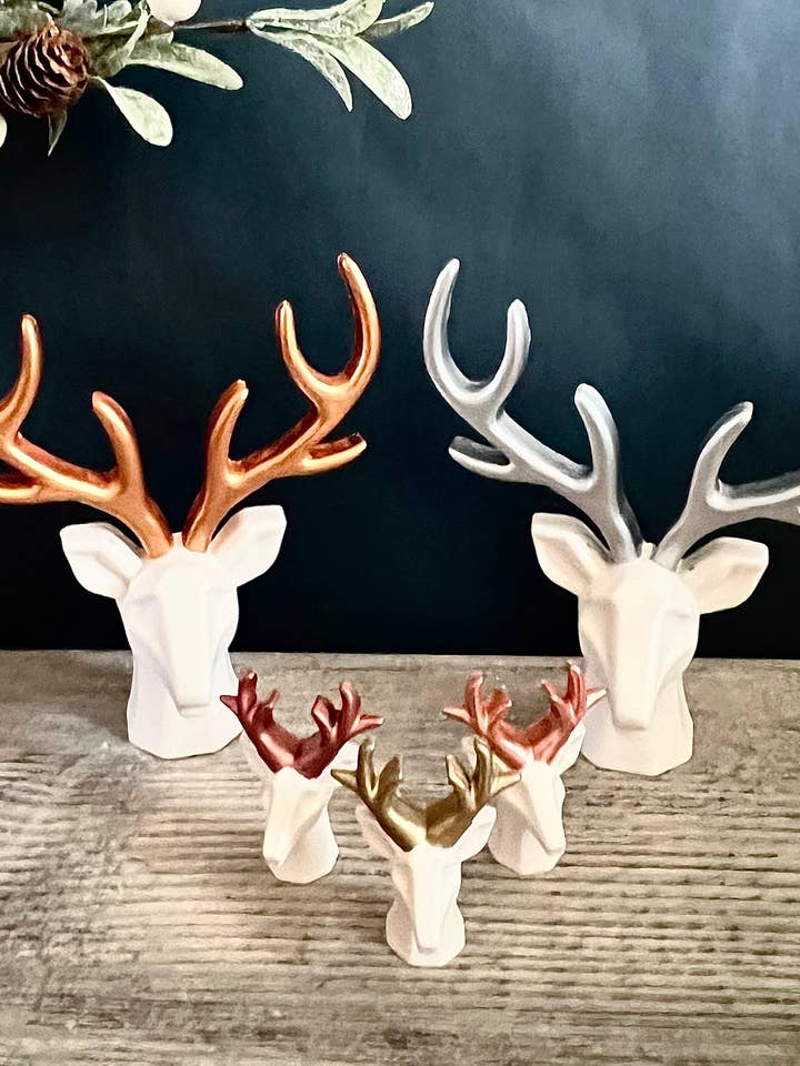 Stag head ornament for wholesale by EMB Pretty