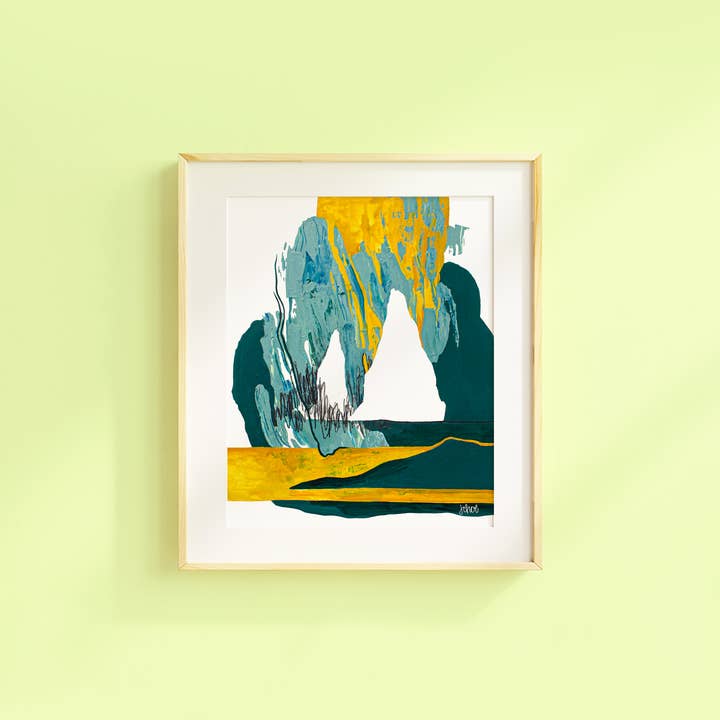 Juliann Choe - Wholesale Art Print - Split Rocks Olympic National Park Art Print0