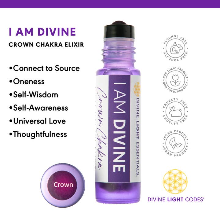 Divine Light Codes - Wholesale Essential oil roll-on - Chakra Balancing Elixirs - Essential Oils - 7 Roller Bottles Set5