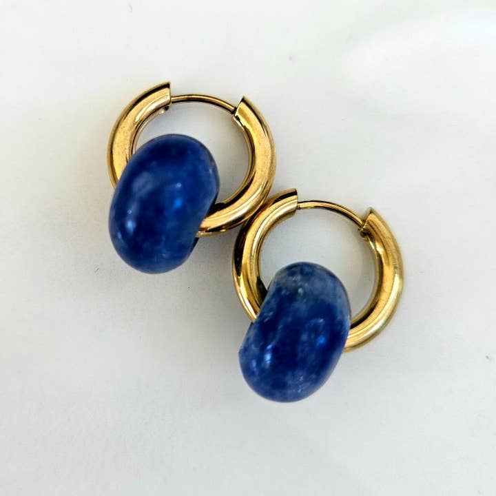 LITCHI - Wholesale Single Earring - Blue Froot Loops earrings