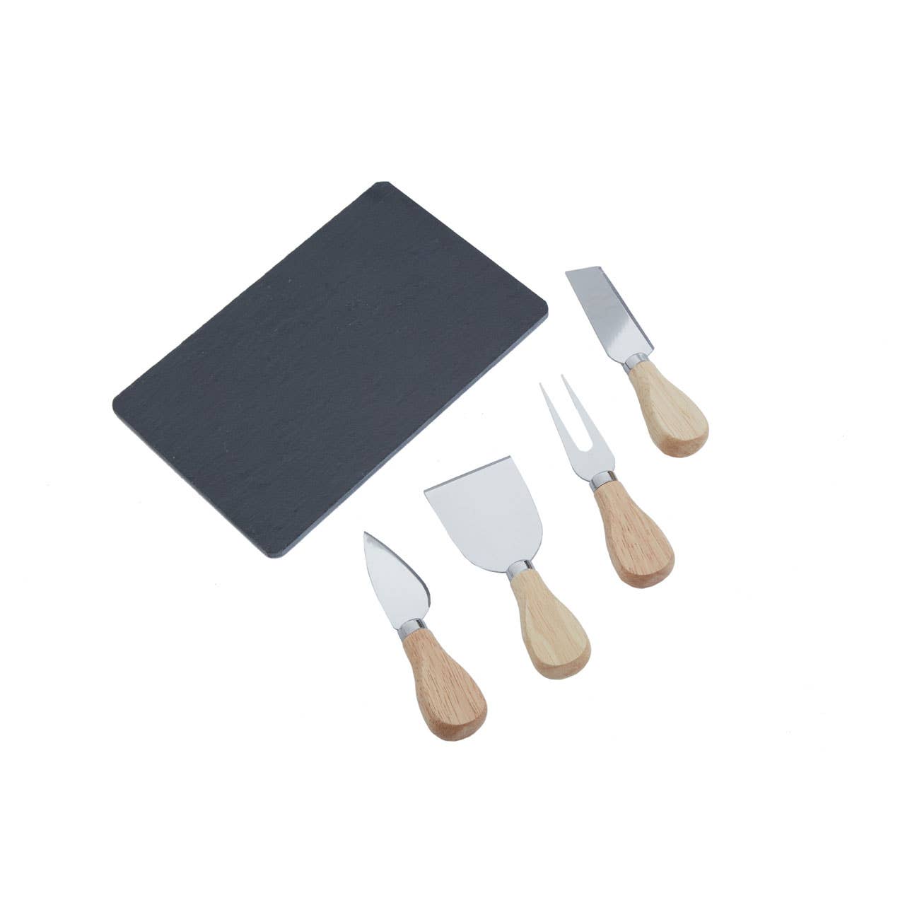 Interiors by Premier – wholesale Cheese spreader – 4pc Cheese Knife with Slate Tray2