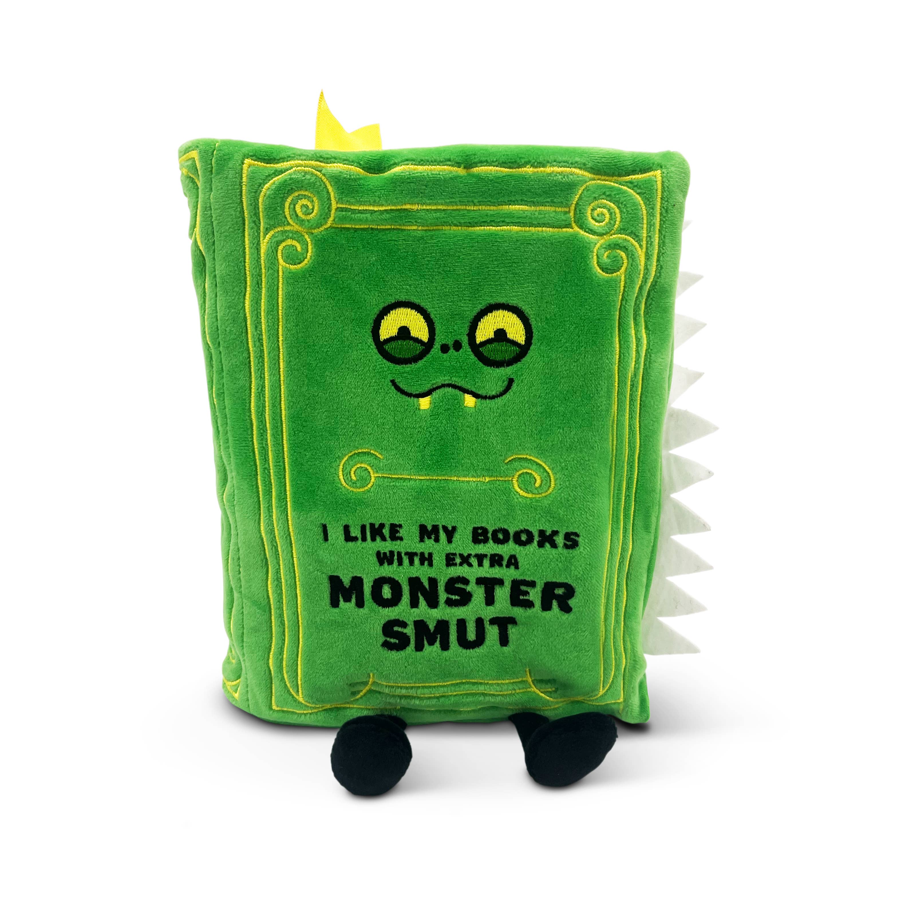Punchkins - Wholesale Gag Gift/Novelty Gift - "I Like My Books With Extra Monster Smut" Book Plush