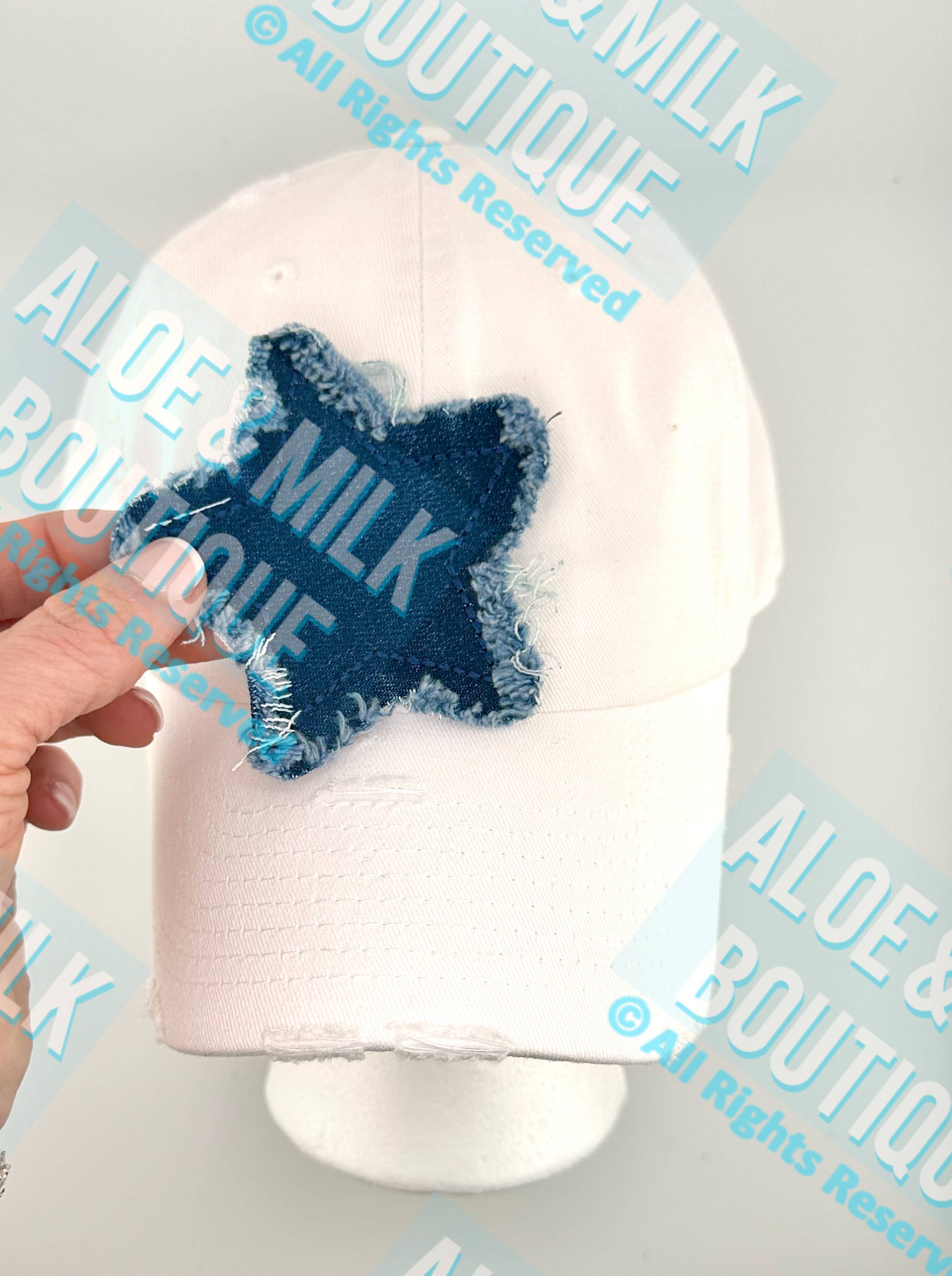 Aloe and Milk Boutique – Großhandel Aufnäher – Denim-Stern-Aufnäher, Stern-Aufnäher, Spieltag-Aufnäher15