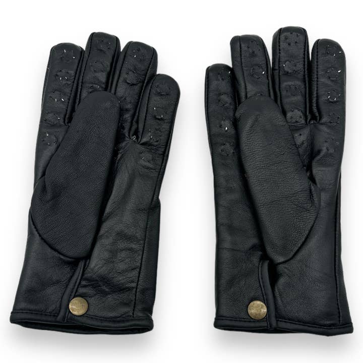 Kinky Pleasure - G026 - Real Leather - Hand Gloves Long With Spikes - BDSM for wholesale by Kinky Pleasure