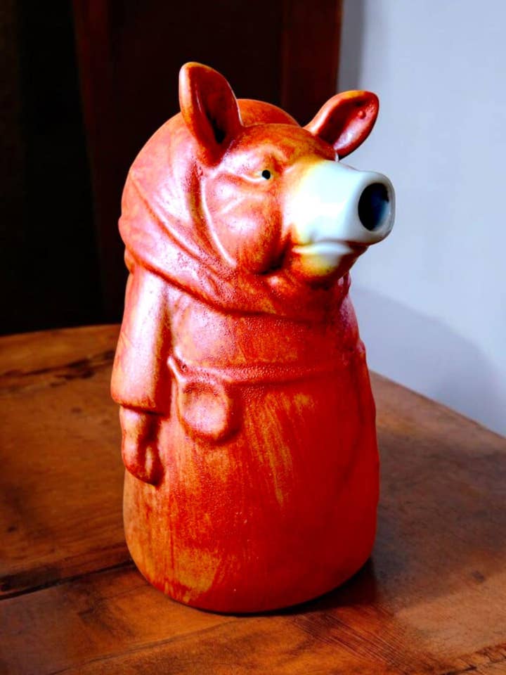 Brocca – Lattiera a forma di maiale – Ceramica stile vintage per la vendita all'ingrosso da parte di Art Déco Style