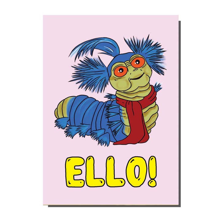 Bite Your Granny - Wholesale Everyday Greeting Card - BYG064 Ello Labyrinth Worm Greetings Card