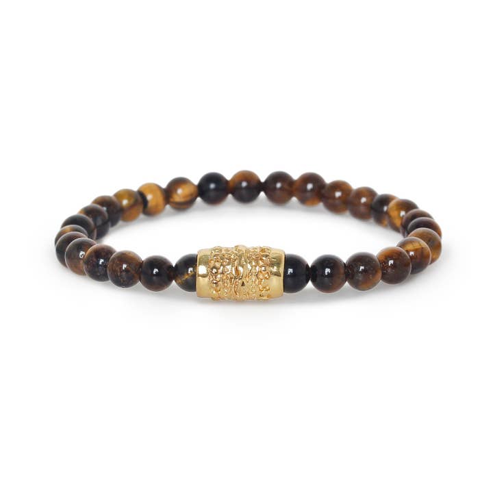 SOCOTRA elastiskt armband i tigeröga för wholesale av Nature Bijoux