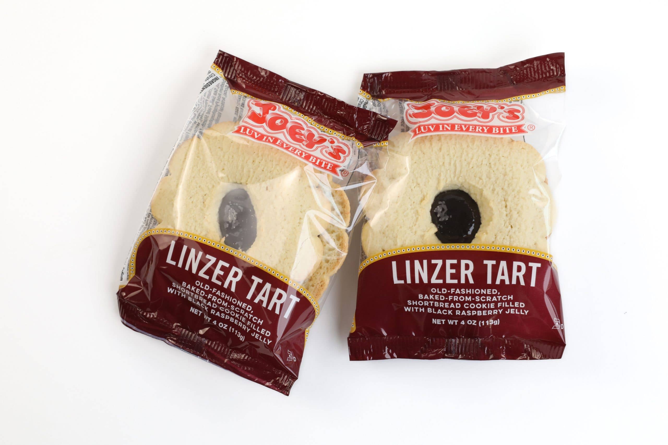 Long Island Candy Factory - Wholesale Cookie - Joey's NY JUMBO Famous Linzer Tart Old Fashioned 4 oz 12 ct