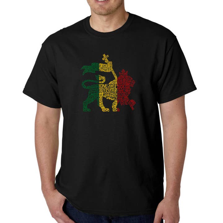 En kærlighed Herre - Rasta Løve T-shirt for engroshandel hos LA Pop Art