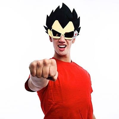 H2W dba Sun-Staches - Wholesale Sunglasses - Unisex - Officially Licensed Dragon Ball Z Vegeta Sun Staches