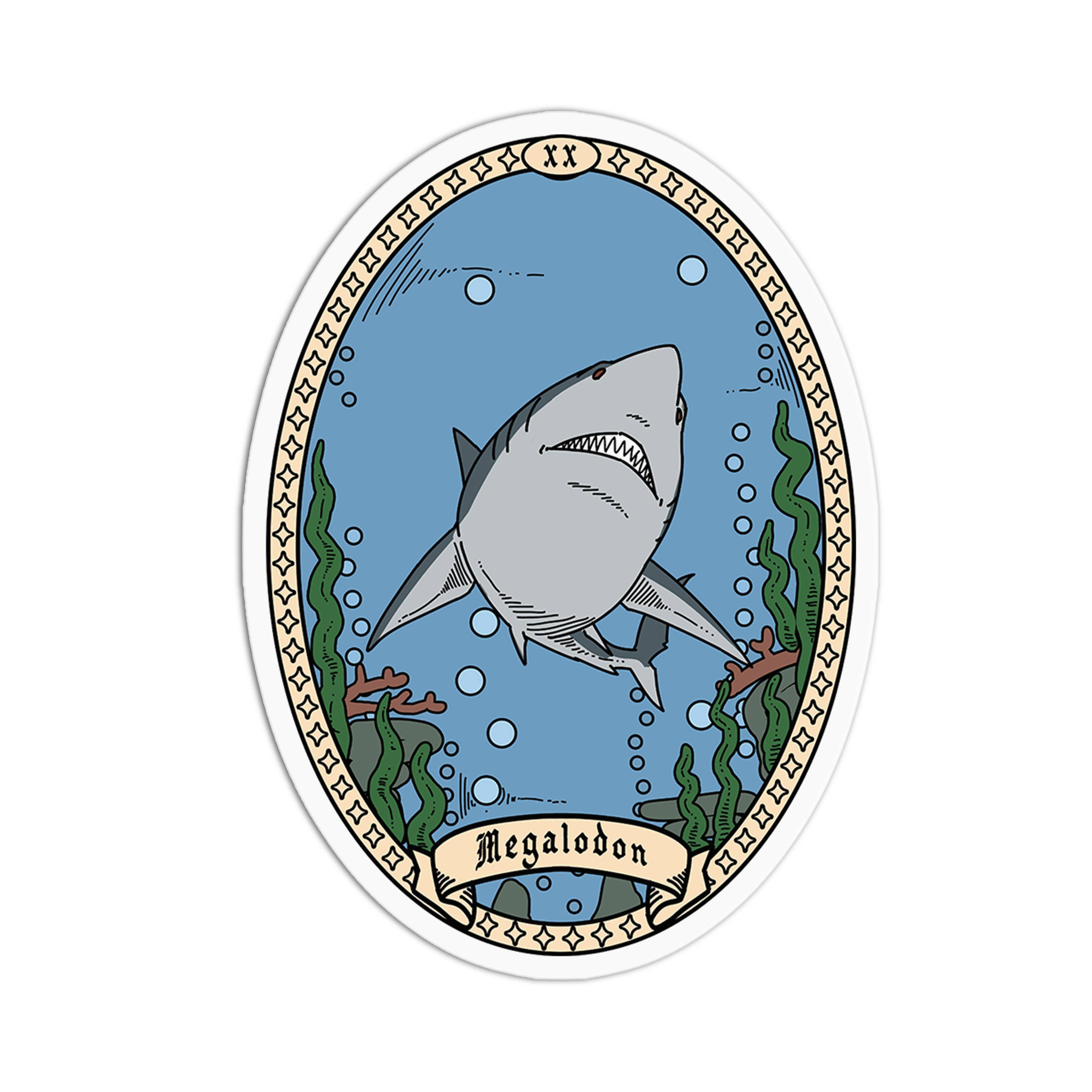 Girls Printing House - Wholesale Sticker - Megalodon Vinyl Textured Sticker