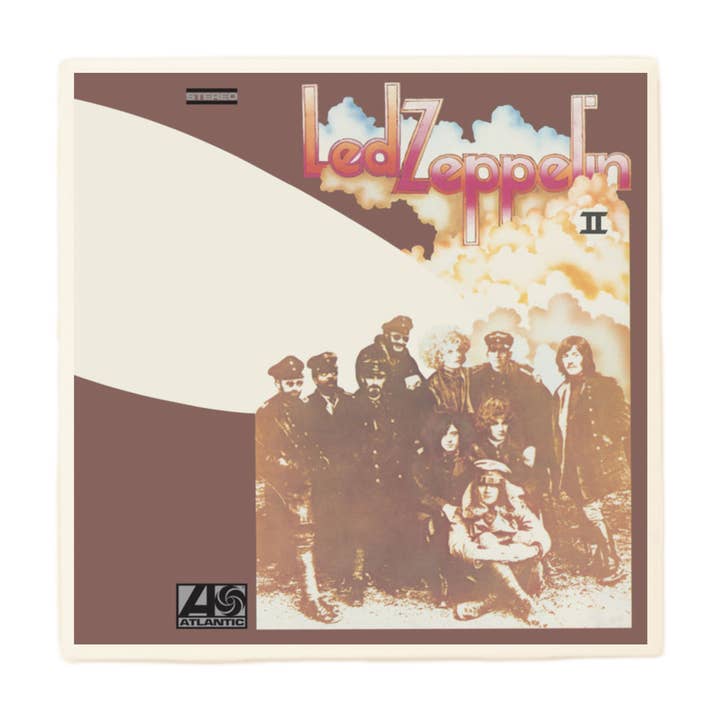 Led Zeppelin II Album Coaster for wholesale by Lucky Mfg. Co.