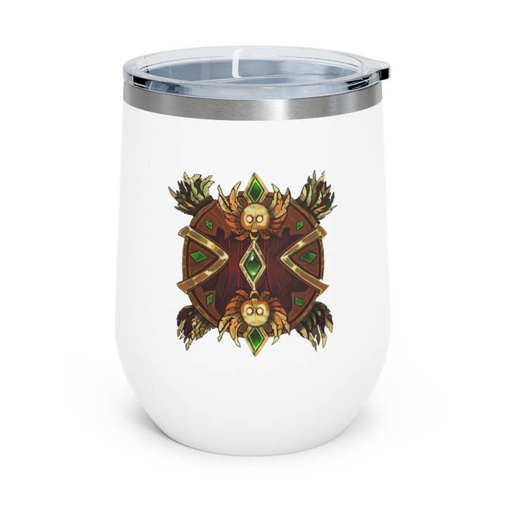 Magic Counter Shield 12oz Insulated Wine Tumbler for wholesale by Marick Booster