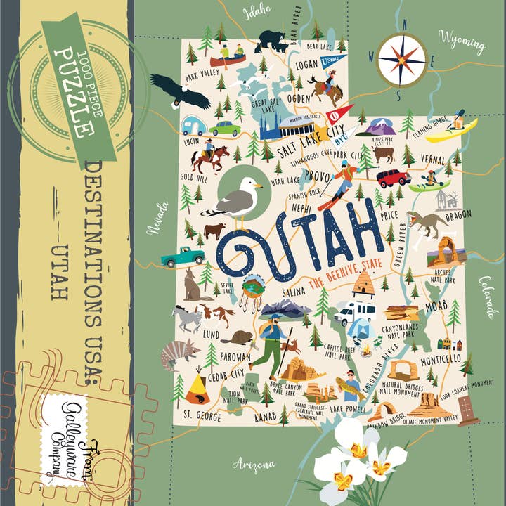 Utah 1000 Piece Jigsaw Puzzle for wholesale by Galleyware