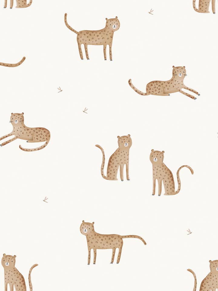 SAMBURU – Échantillon papier peint léopard, horizon sauvage for wholesale by LILIPINSO