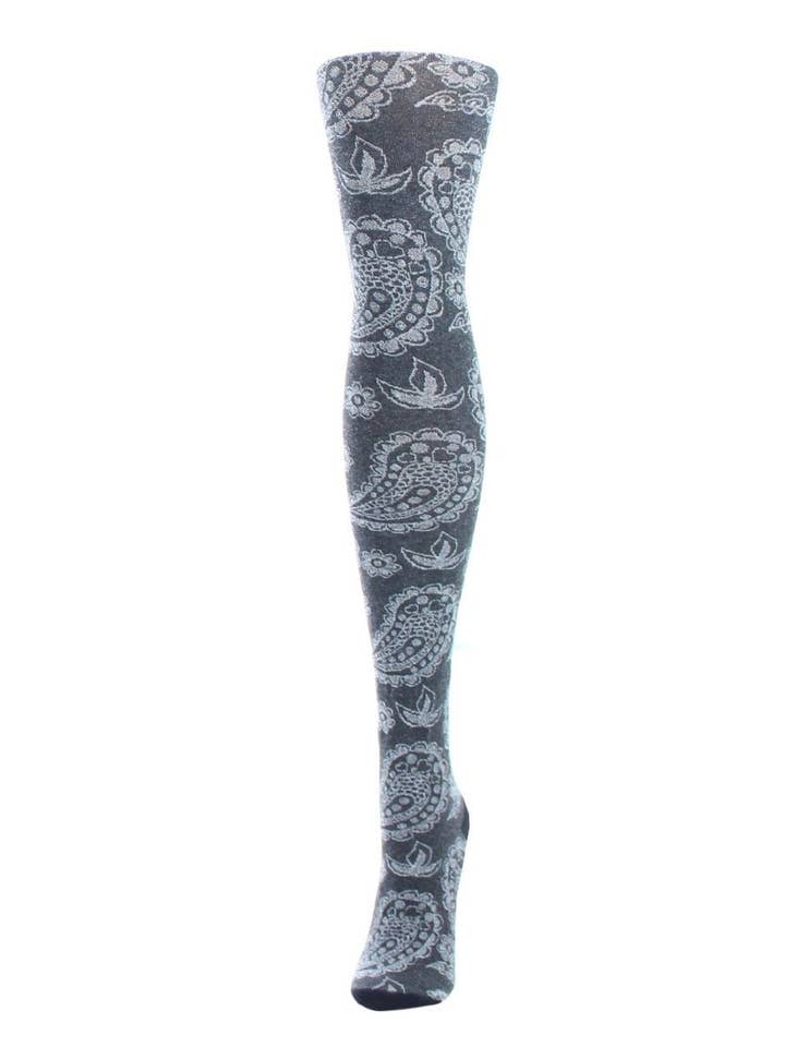 MeMoi Paisley Patch Sweater Tights for wholesale by Infinity Classics International Inc.