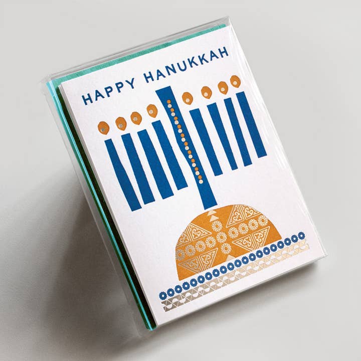 Conjunto em caixa de velas de Hanukkah *FOIL* por atacado de Hammerpress