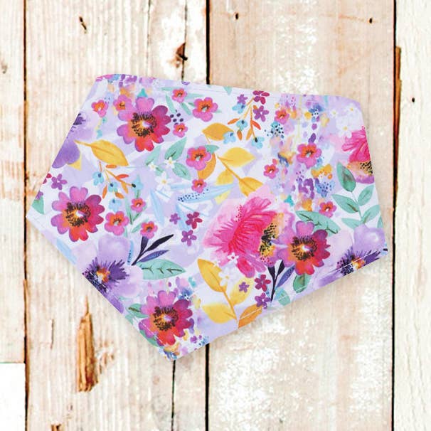 Lilac Watercolor Dog Bandana (Easter, floral, flowers) for wholesale by BibbyBubby