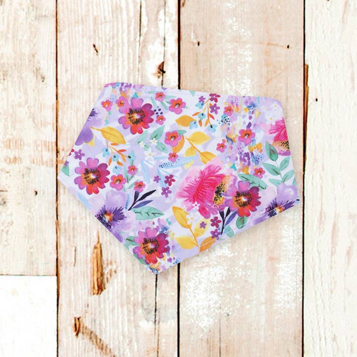 Lilac Watercolor Dog Bandana (Easter, floral, flowers) for wholesale by BibbyBubby