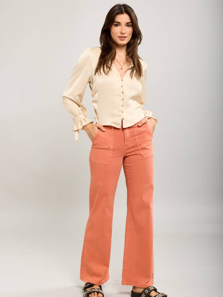 Toxik3 pantaloni jeans flare stretch grandi tasche per la vendita all'ingrosso da parte di Toxik3