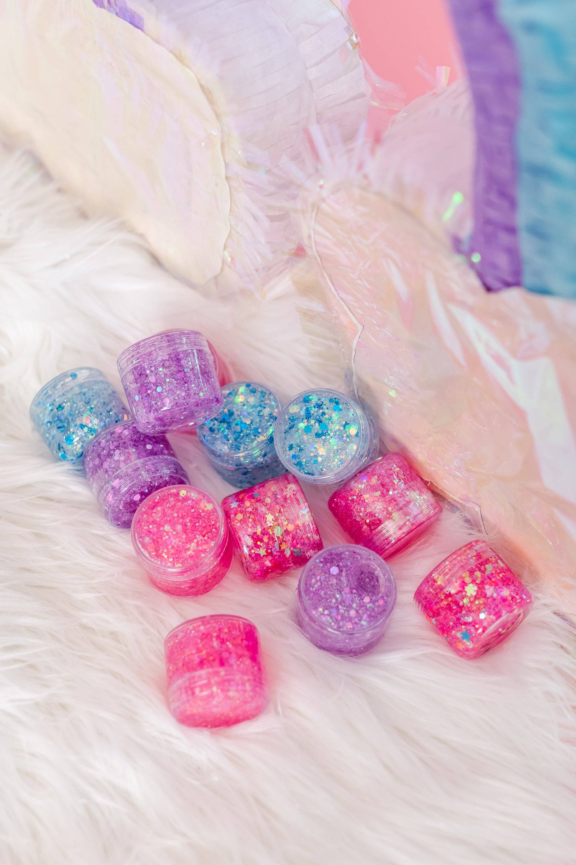 Gussy Up Bow Co – wholesale Hair glitter – Blue Hair Glitter4