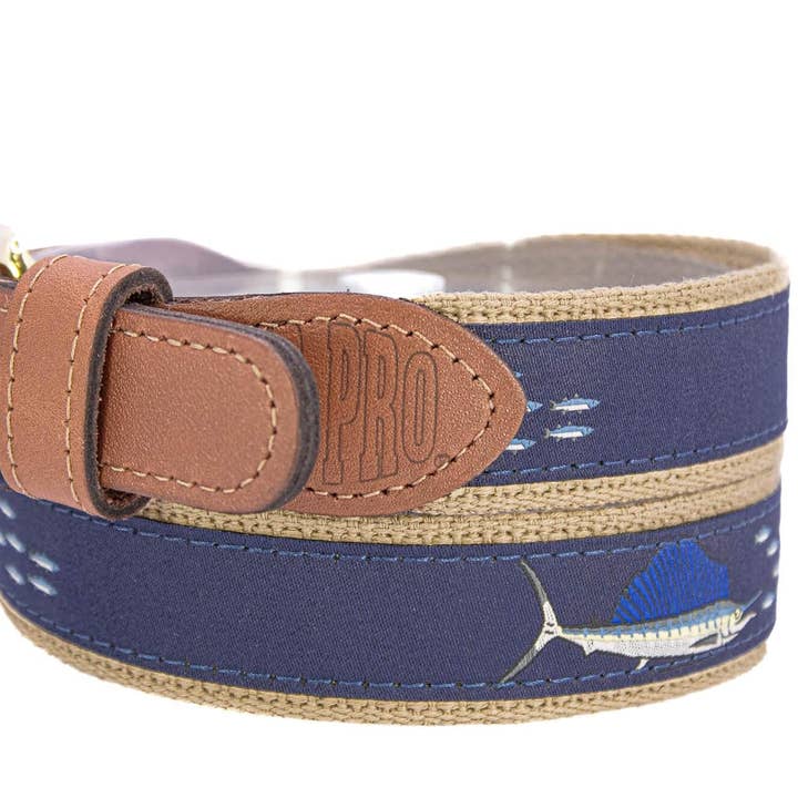 Buff Sailfish Men's Woven Ribbon Belt for wholesale on Faire4