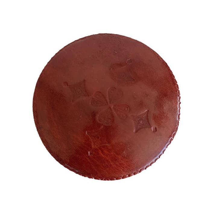 Touareg brown leather box (13 cm) for wholesale on Faire2