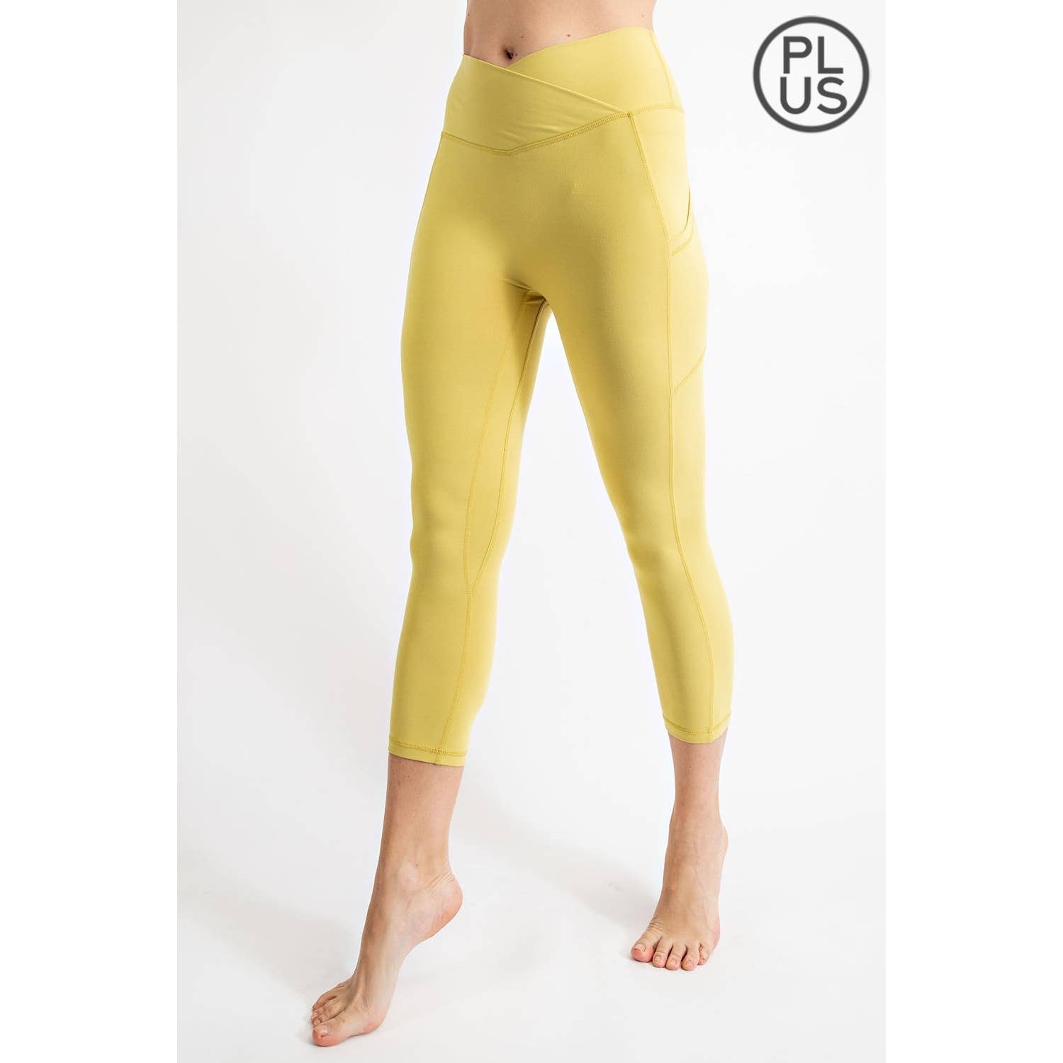 Rae Mode - Wholesale Athletic/Lounge Leggings - Women's - PLUS SIZE V WAIST CAPRI LENGTH LEGGINGS36