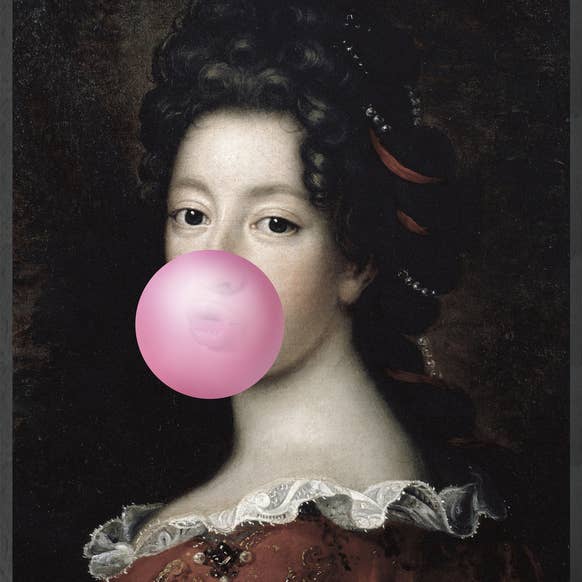 Mineheart - Wholesale Art print - Portrait Canvas Art with Bubblegum ( Bubblegum Portrait - 1)