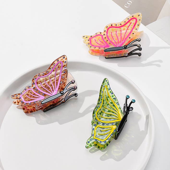 Butterfly Hair Claw Clip for wholesale by SOMETHING MINTY