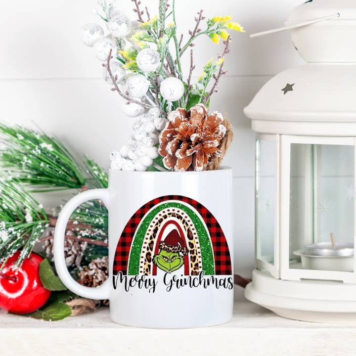 Christmas Mug Merry Grinchmas Funny Christmas Gift Mug for wholesale by Dazzle Design Diva