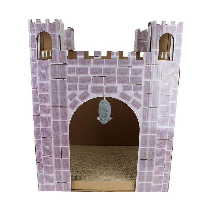 Midlee Castle Cat Scratcher House for wholesale by Midlee Designs