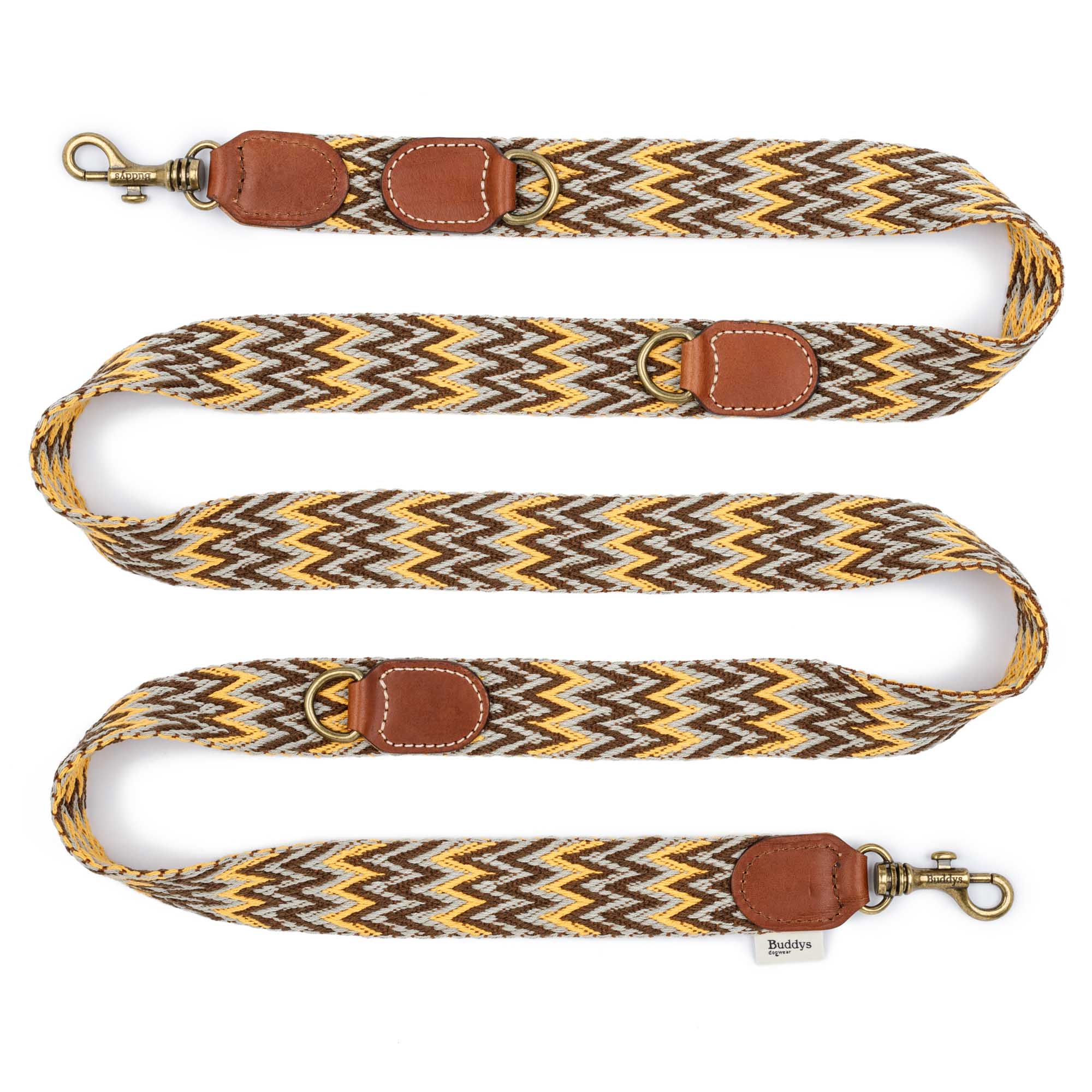 Buddys dogwear - Wholesale Pet Leash - Dog - Dog Adjustable Leash Peruvian Gold1