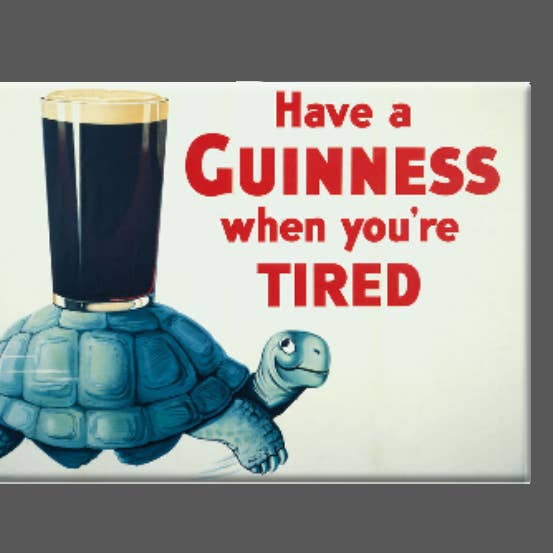 Ba Ba Buttons - Wholesale Magnet - GUINNESS, Magnet, Button, Mirror, Fridge Magnet, WHEN TIRED