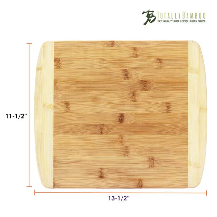 Totally Bamboo – wholesale Cutting board – 13" Two-Tone Cutting & Serving Board