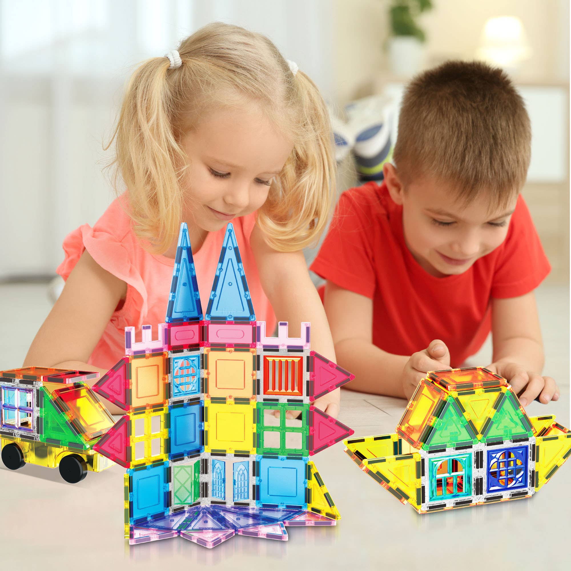 PicassoTiles - Wholesale Toy Set - Kids - PicassoTiles 101pc Magnetic Tile Building Set1