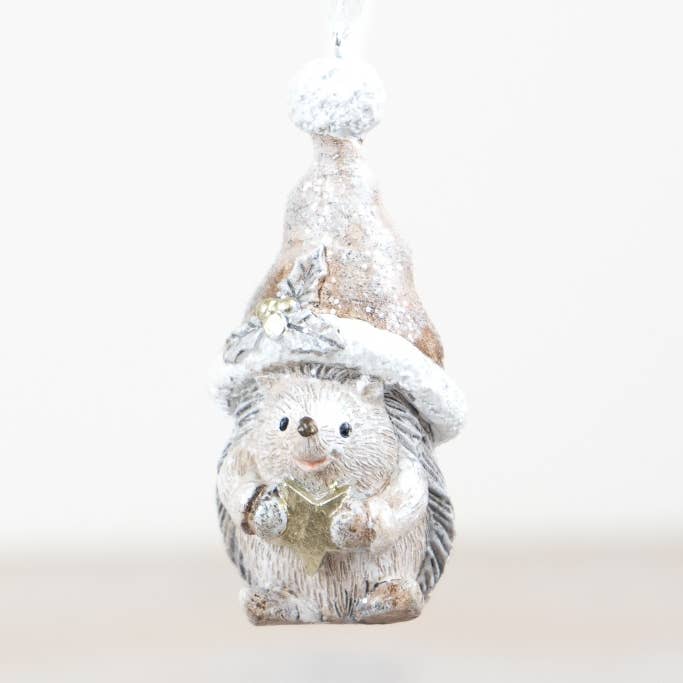 Christmas Hedgehog Hanger, 7cm for wholesale by Gainsborough Giftware x Portland Living